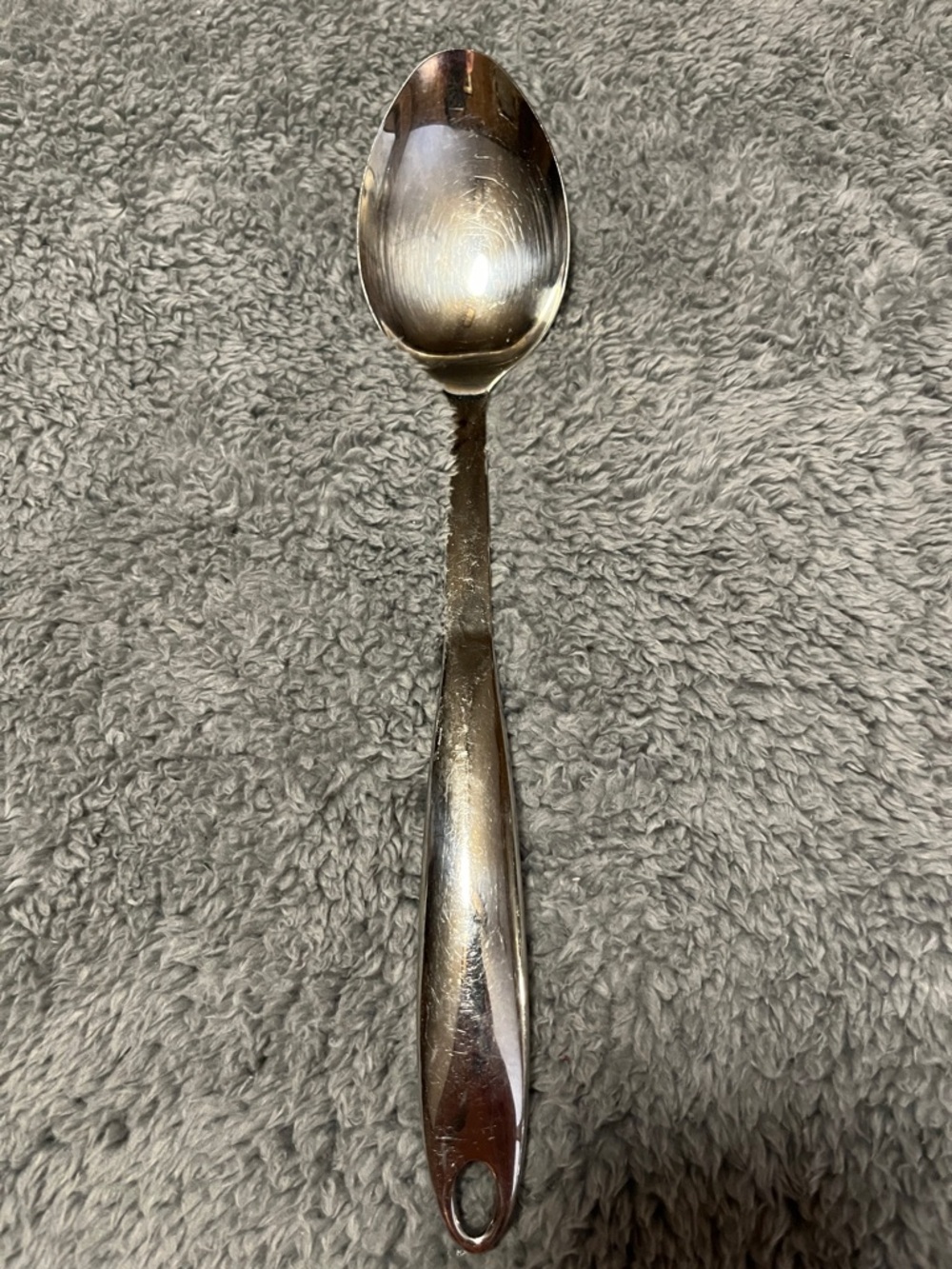 Wolfgang Puck Silver Stainless Steel Serving Soup Spoon Sleek Everyday Flatware